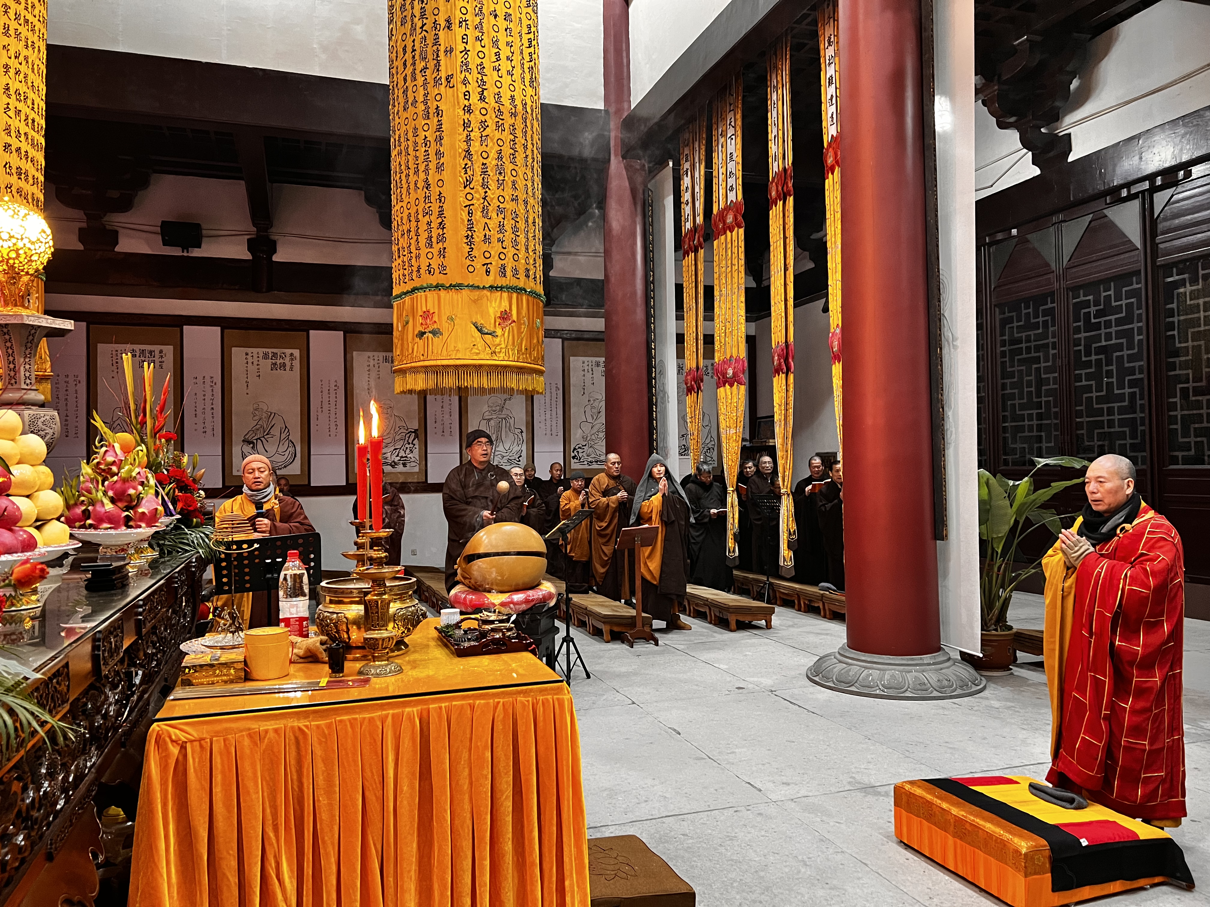  温州雁荡山能仁寺2023年冬季《法华七》法会念诵功德圆满结束(图4)